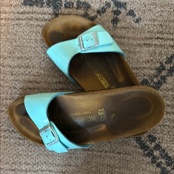 Birkenstock Aqua Blue Sandals - Picture 2 of 3